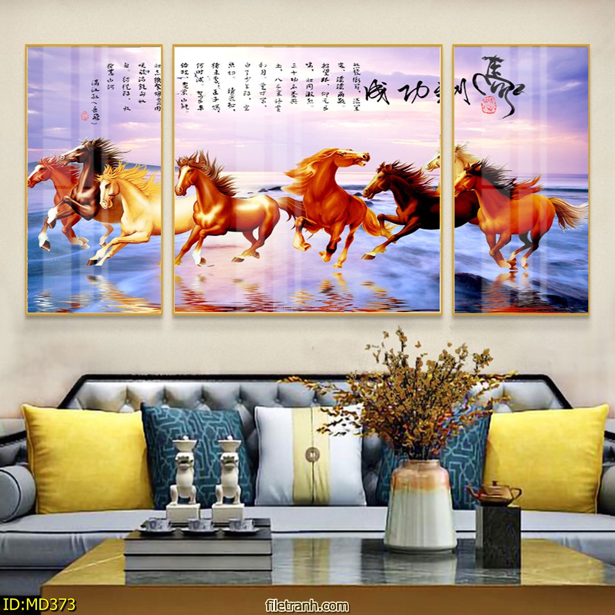 tranh trang guong ma dao thanh cong sai gon ohadecor 14 - Tranh Tráng Gương Mã Đáo Thành Công Sài Gòn Giá Tận Xưởng Tranh tráng gương mã đáo thành công tại Sài Gòn