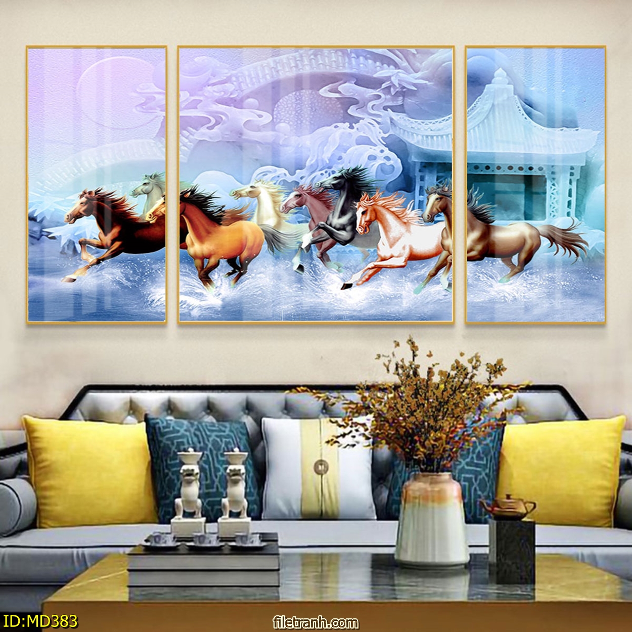 tranh trang guong ma dao thanh cong sai gon ohadecor 6 - Tranh Tráng Gương Mã Đáo Thành Công Sài Gòn Giá Tận Xưởng Tranh mã đáo thành công tại Sài Gòn trang trí nội thất