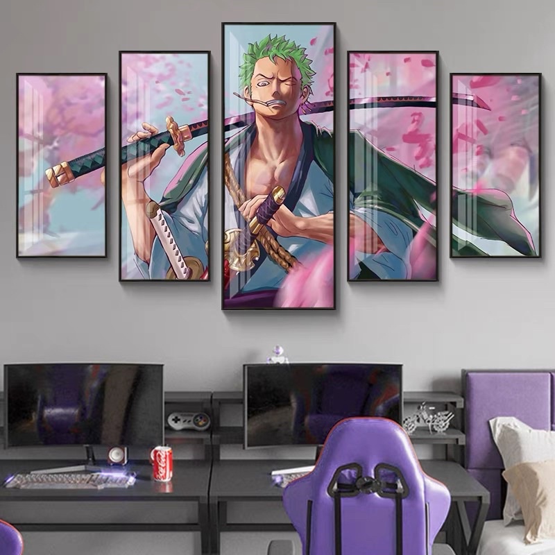 tranh tráng gương One Piece Khánh Hòa