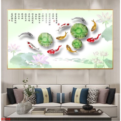 tranh tráng gương cửu ngư