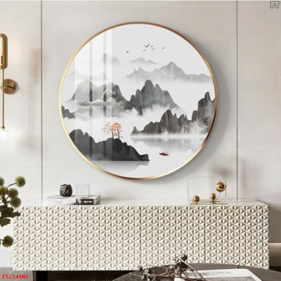 tranh tron trang guong kon tum02 - Tranh Tròn Tráng Gương Kon Tum Chủ Đề Phong Cảnh Tranh tròn tráng gương Kon Tum