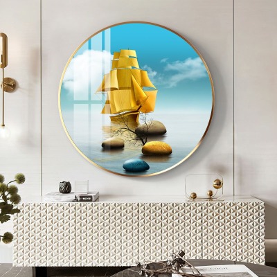 tranh tron trang guong kon tum06 - Tranh Tròn Tráng Gương Kon Tum Chủ Đề Phong Cảnh Tranh tròn tráng gương Kon Tum