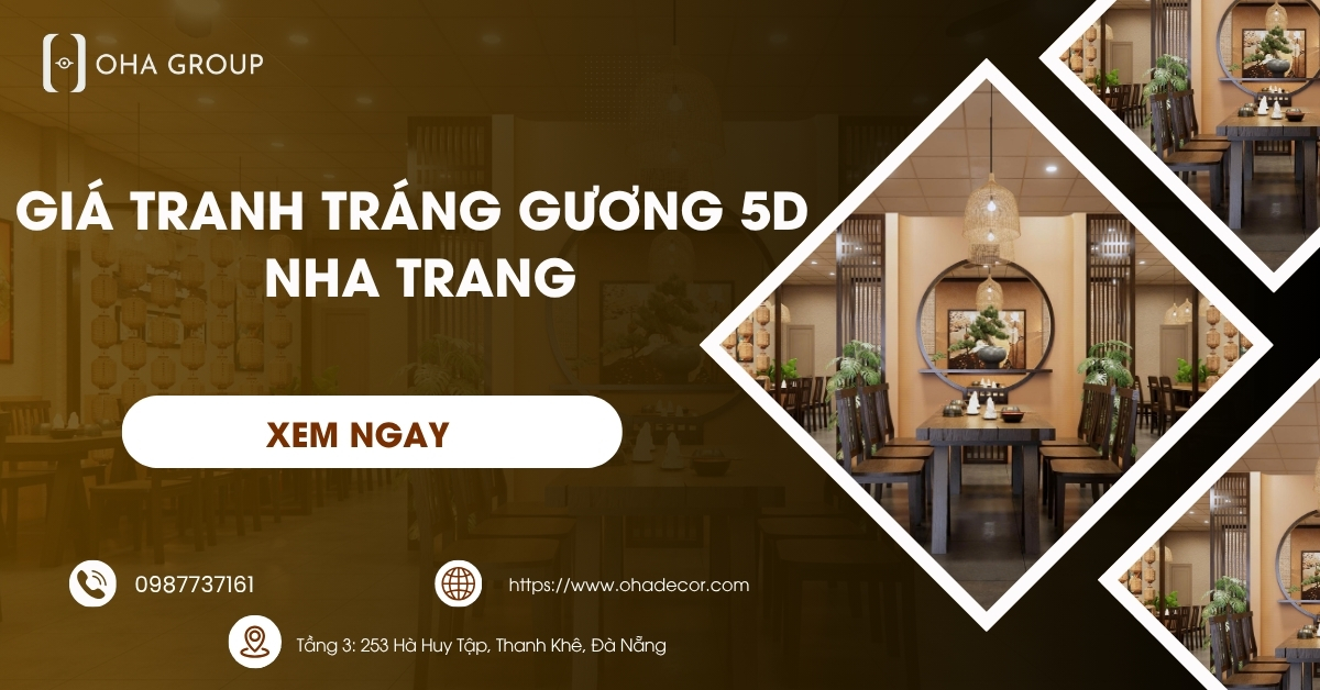 Giá Tranh Tráng Gương 5D Nha Trang