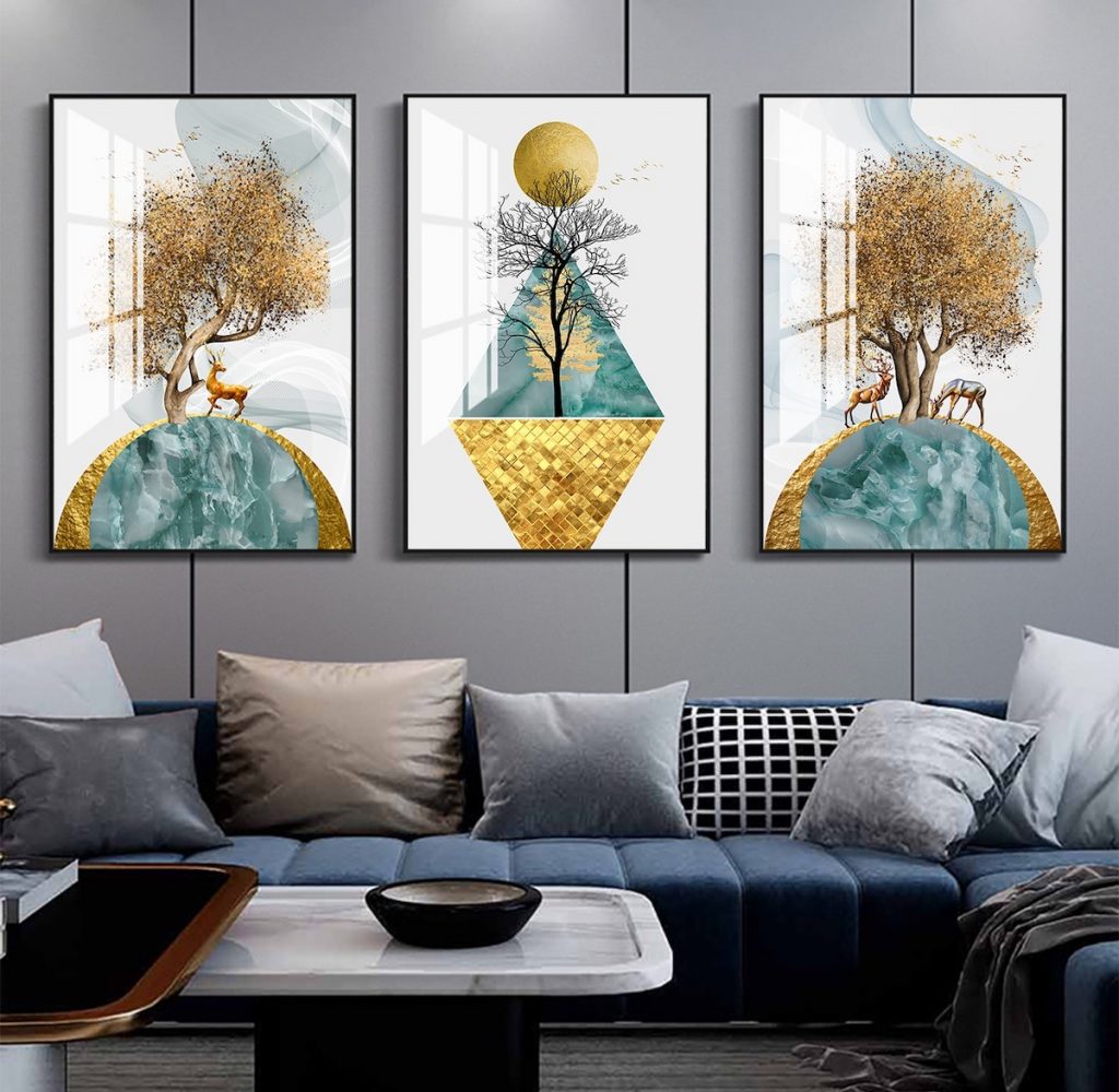 So Sánh Tranh Tráng Gương Và Tranh Canvas Ở Nha Trang Hiệu ứng ánh sáng và không gian Tranh Tráng Gương