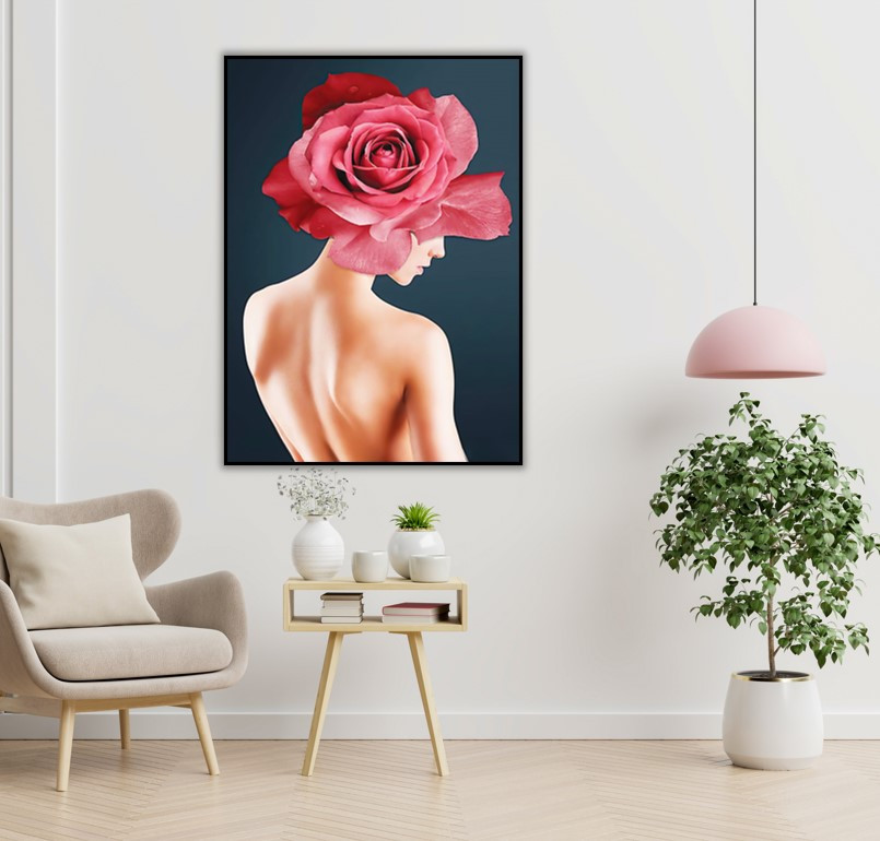 tranh canvas co gai cho tiem trang suc o nghe an 2 - Tranh Canvas cô gái cho tiệm trang sức ở Nghệ An Trang canvas cô gái cho tiệm trang sức quyến rũ