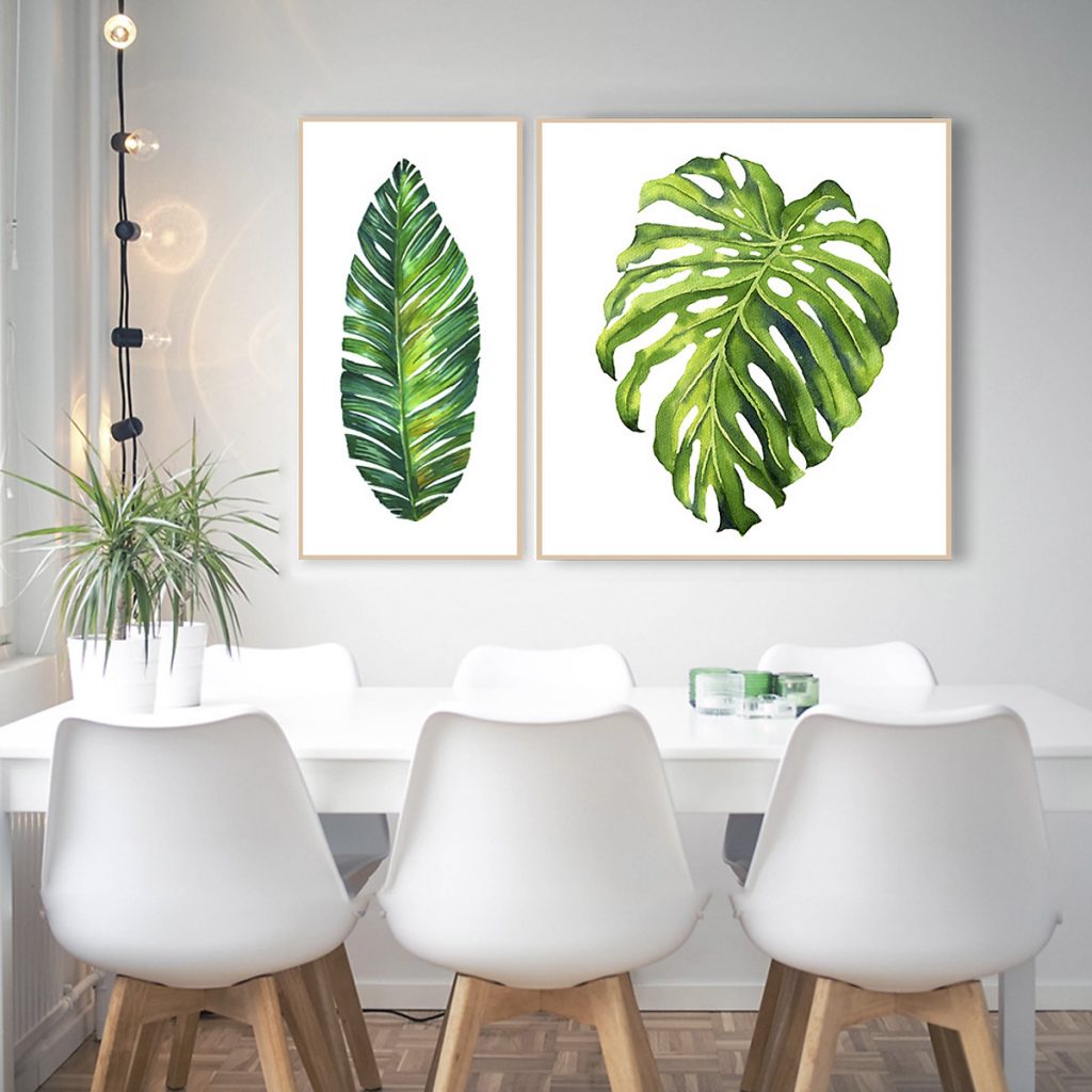 tranh canvas lá cây cho mùa hè ở Đà Nẵng