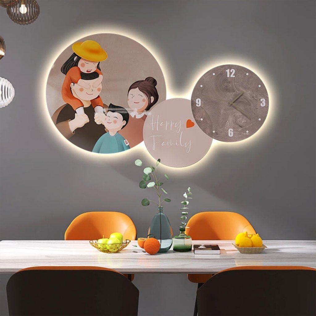 tranh đèn led ảnh gia đình ở Quy Nhơn