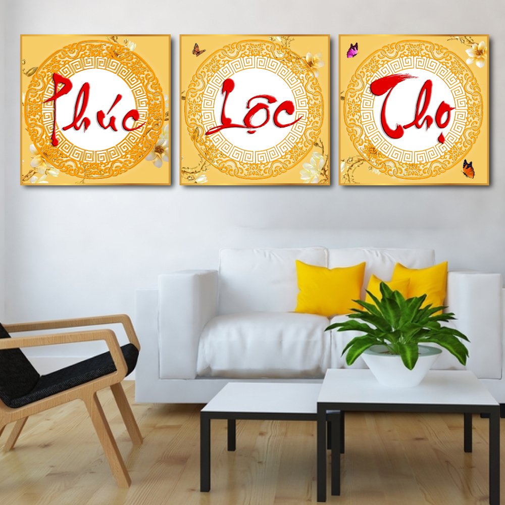 Tranh tráng gương phúc lộc thọ ở Sài Gòn Tranh tráng gương phúc lộc thọ ở Sài Gòn