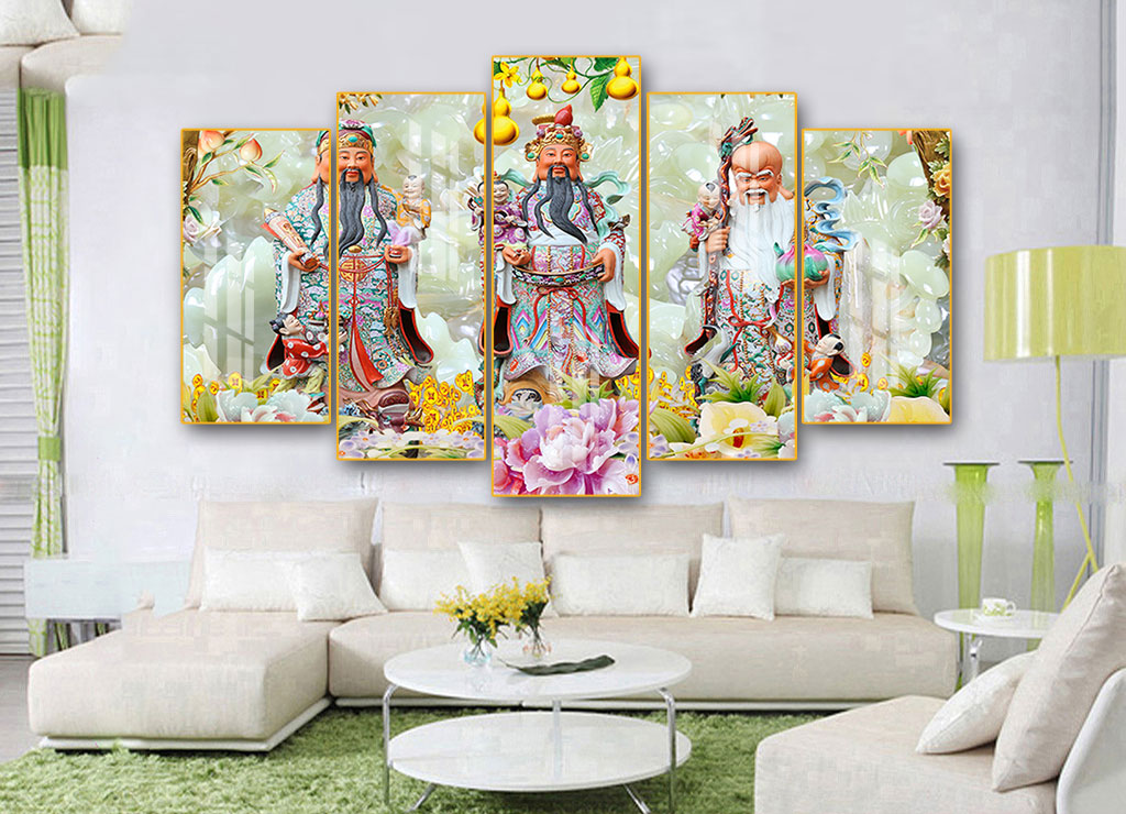 Tranh tráng gương phúc lộc thọ ở Sài Gòn Tranh tráng gương phúc lộc thọ ở Sài Gòn