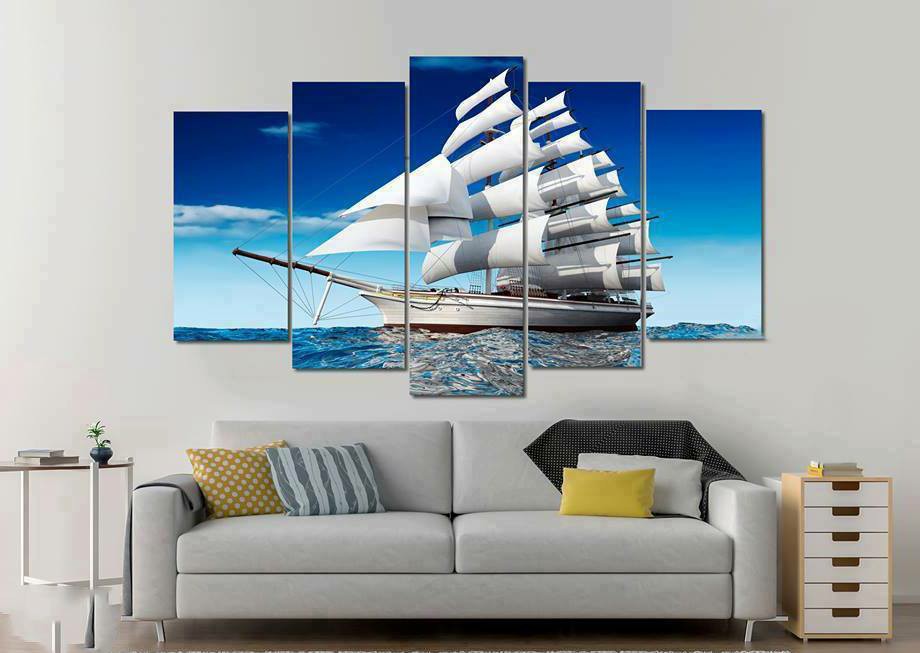 Tranh tráng gương thuận buồm xuôi gió biển cả