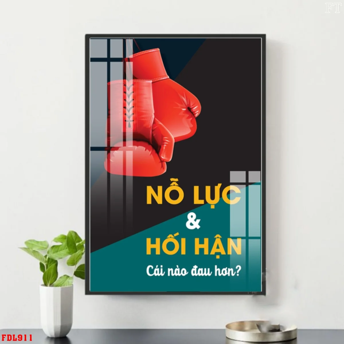 FDL911 4 - Tranh động lực treo tường tráng gương tăng tinh thần làm viẹc