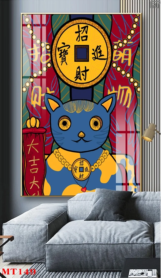 Tranh treo tường Mèo May Mắn Trang Trí Phòng, Quán Ăn, Quán Cà Phê 6 MT149 2 - Tranh treo tường Mèo May Mắn Trang Trí Phòng, Quán Ăn, Quán Cà Phê