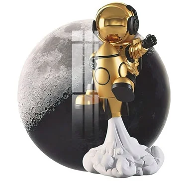 SKU 0909 1 - Tranh 3D Led Cắt Phi Hành Gia Khung Dọc