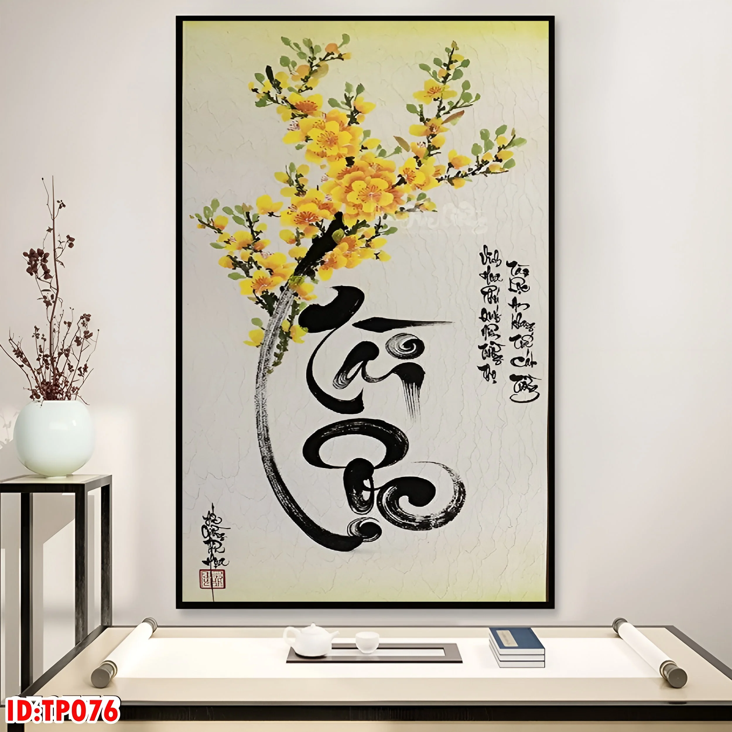 Tranh 16 01 1 1 - File In Ấn Về Tranh Thư Pháp Chữ Tài Lộc