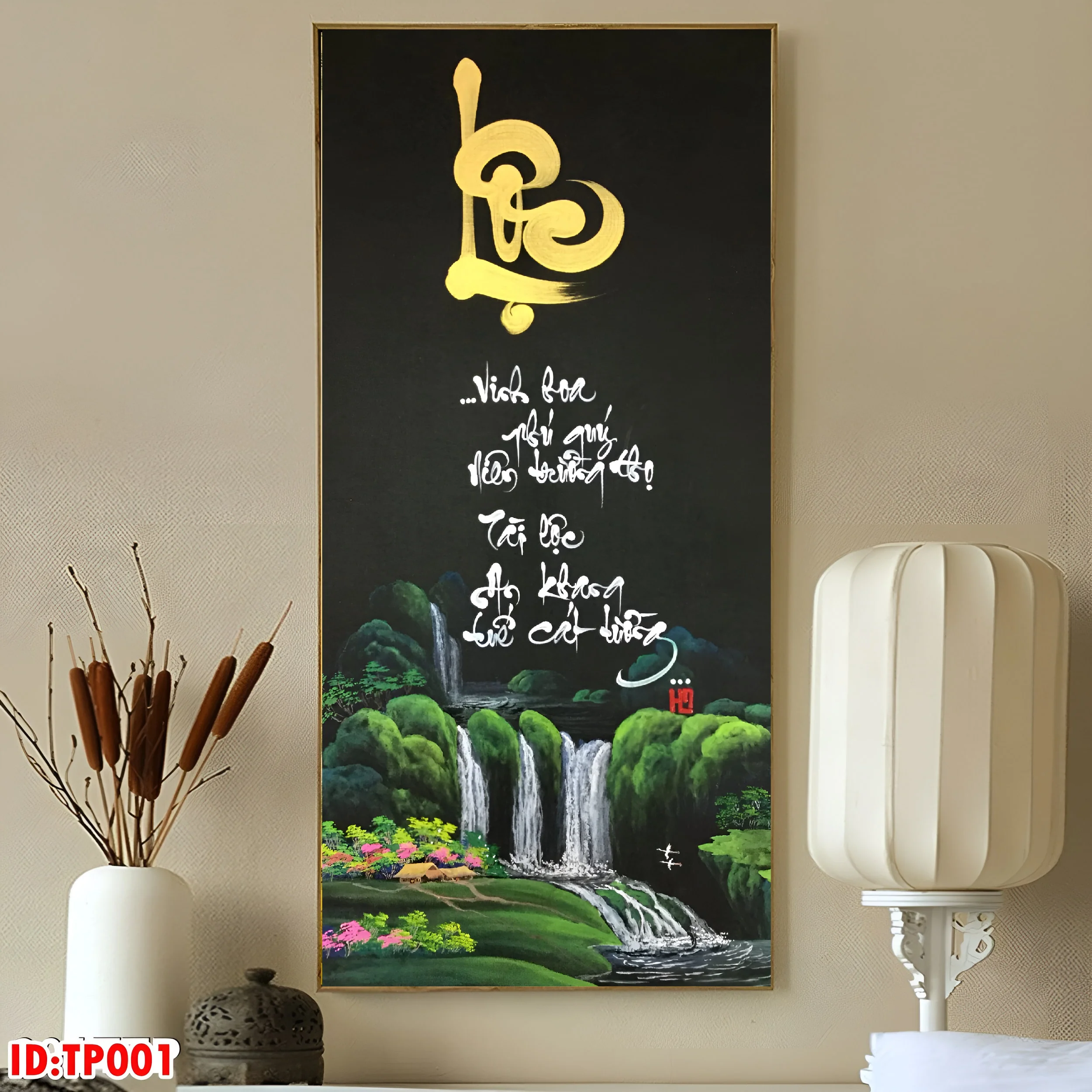 Tranh 8 01 3 - File Tranh In Ấn Mẫu Thư Pháp Chữ Lộc