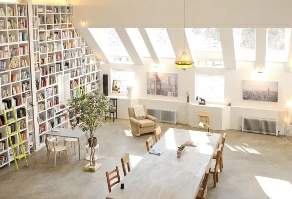 modern skylight ideas 600x408 2 - Cảm hứng thiết kế nội thất phong cách Hàn Quốc tuyệt đẹp