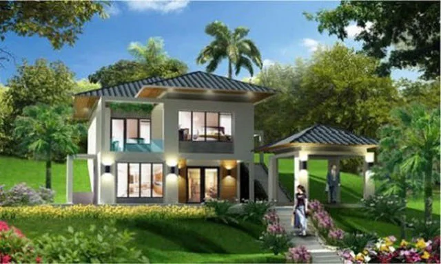 thiet ke biet thu nha vuon 1 - TỔNG HỢP những mẫu thiết kế biệt thự mini tuyệt đẹp, giá phải chăng