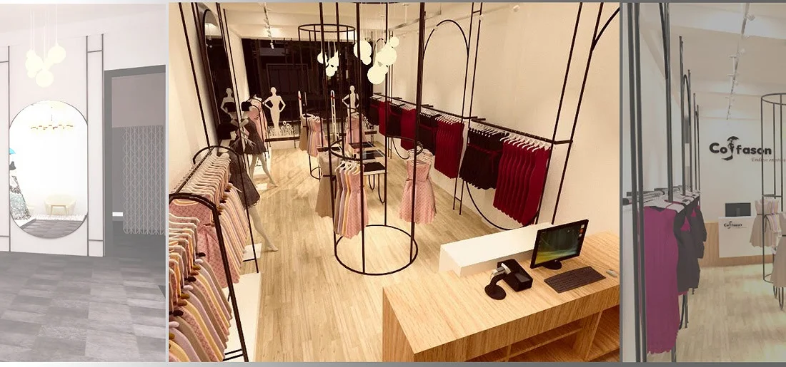 thiet ke shop cao cap tai da nang 1 - Thiết kế shop thời trang hết bao nhiêu tiền? Câu trả lời