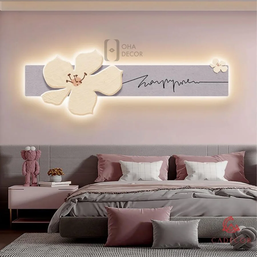 tranh trang guong 3d led bong hoa ohadecor 1 4 - Tranh Tráng Gương 3d Led Bông Hoa