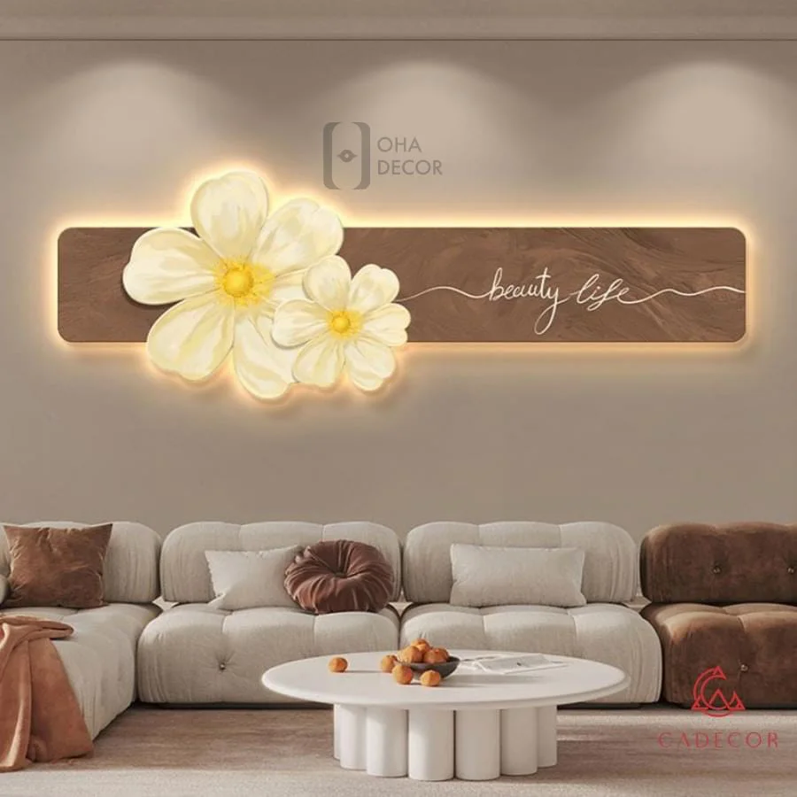 tranh trang guong 3d led bong hoa ohadecor 2 4 - Tranh Tráng Gương 3d Led Bông Hoa