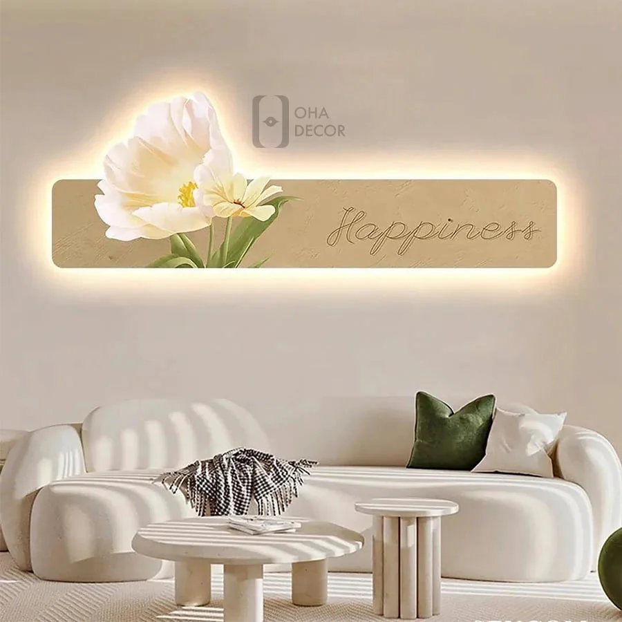 tranh trang guong 3d led bong hoa ohadecor 3 4 - Tranh Tráng Gương 3d Led Bông Hoa