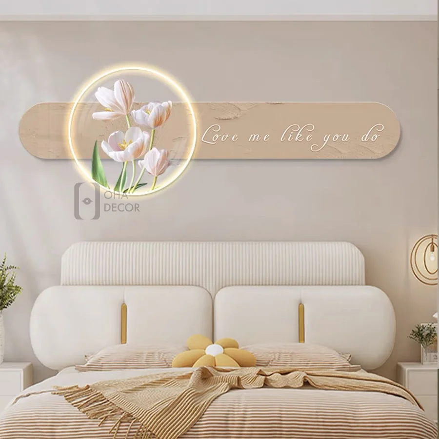 tranh trang guong led 3d hoa ohadecor 1 1 - Tranh Tráng Gương LED 3D Hoa