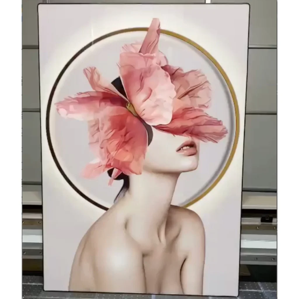 主图 02 6 - Tranh Treo Tường Led Cắt 3D Cô Gái