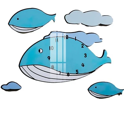 主图 05 2 3 - Tranh Đồng Hồ Động Vật Khung Vuông