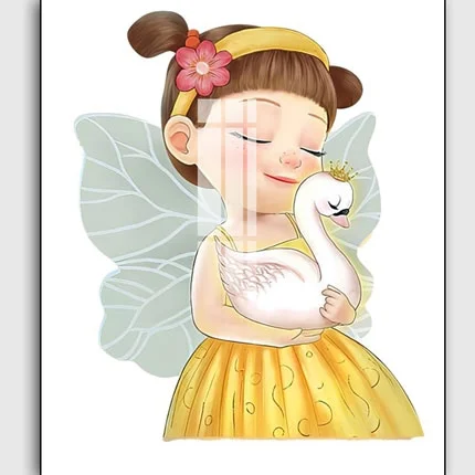 主图 08 3 - Tranh Treo Tường Led Cắt 3D Cô Gái