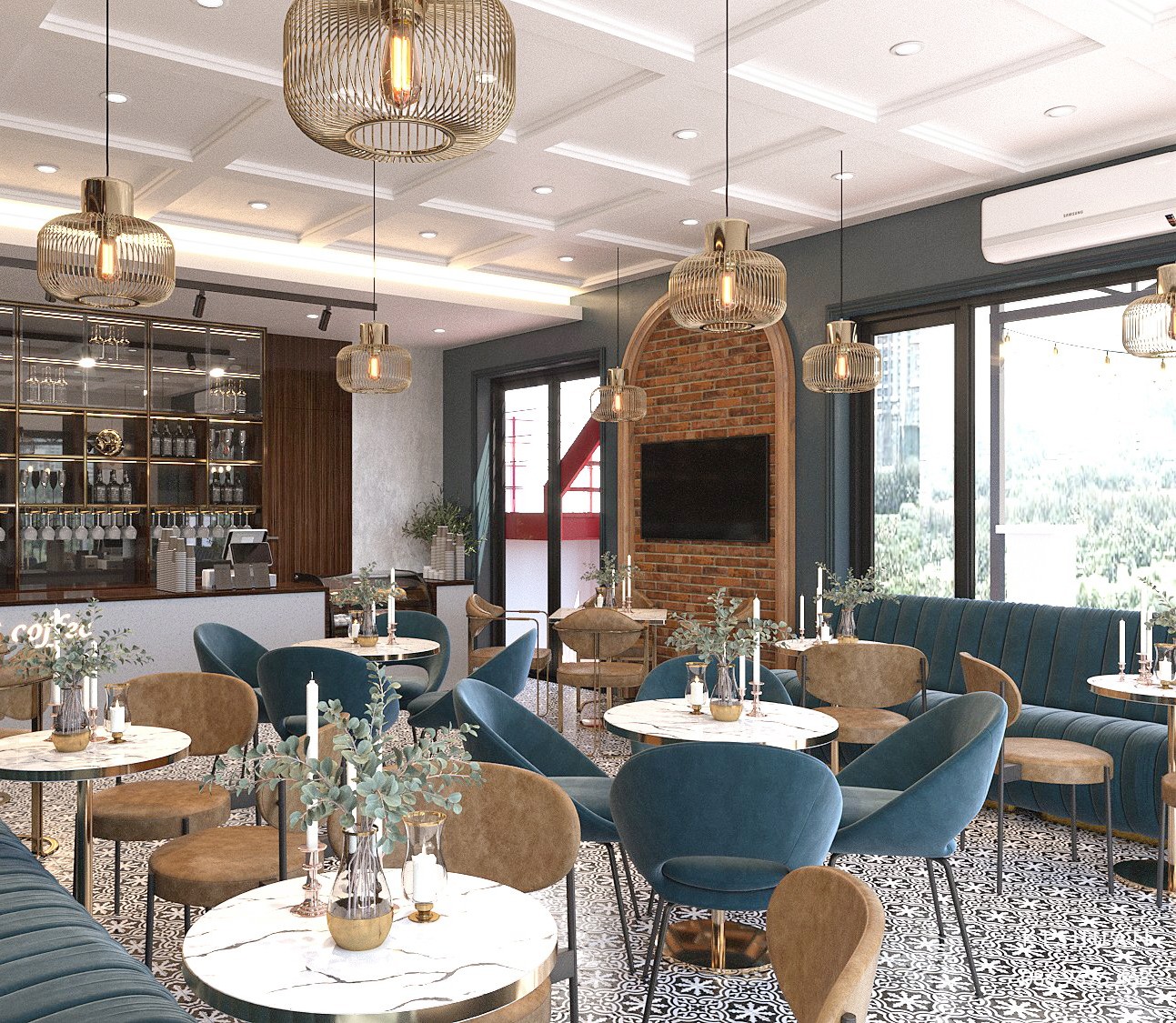 Thi công thiết kế mẫu quán cafe sang trọng 300m2 chỉ 270 triệu ở Vũng Tàu 6 mẫu quán cafe sang trọng 300m2 chỉ 270 triệu ở Vũng Tàu