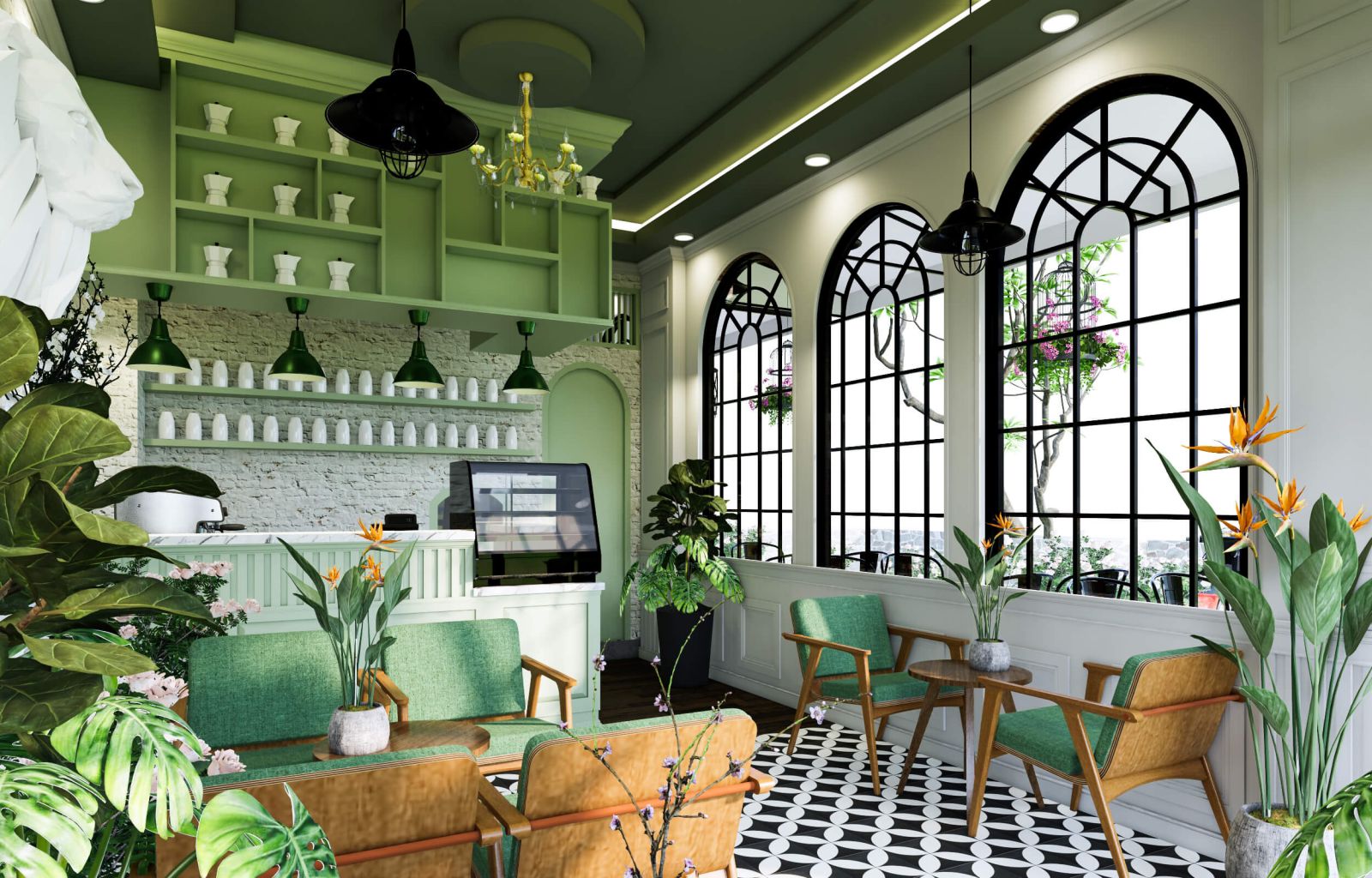 Thi Công Tiệm Trà Sữa Châu Âu 100m2 Chỉ 120 Triệu Ở Bình Dương 6 tiệm trà sữa châu Âu 100m2 chỉ 120 triệu ở Bình Dương