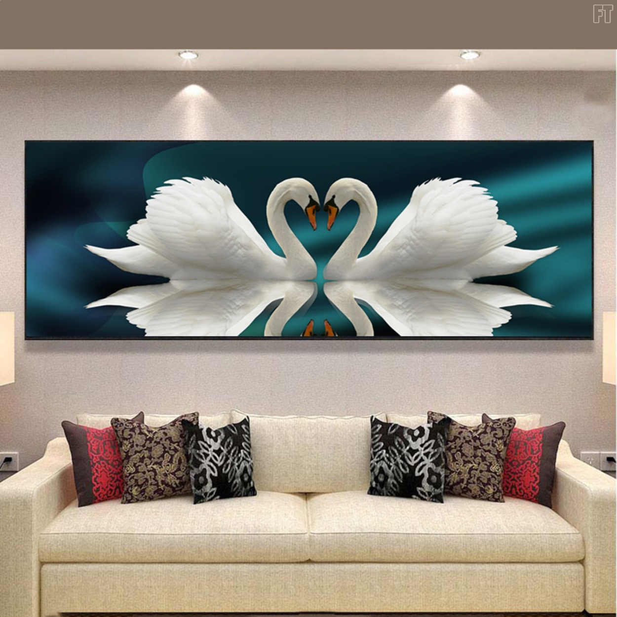 tranh tráng gương đối xứng ngang tranh tráng gương đối xứng ngang