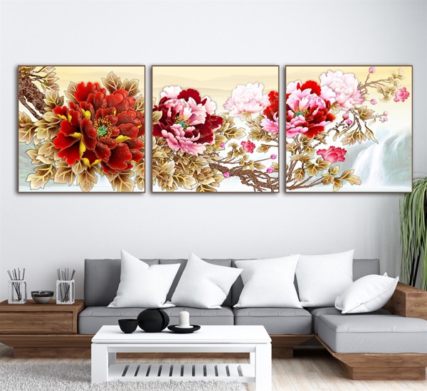 tranh tráng gương hoa vạn thọ ở Đắk Nông ohadecor