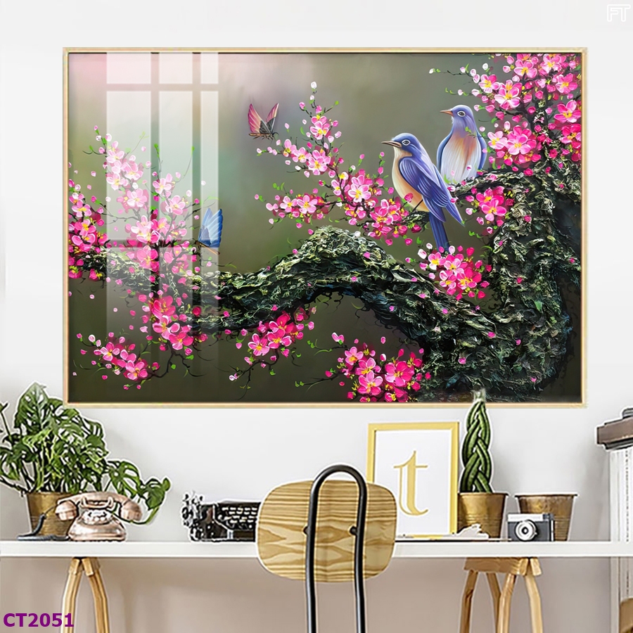 Tranh Tráng Gương Ở Tp Hcm Mẫu Hoa Anh Đào Nở Rộ Qùa Tặng Năm Mới 4 CT2051