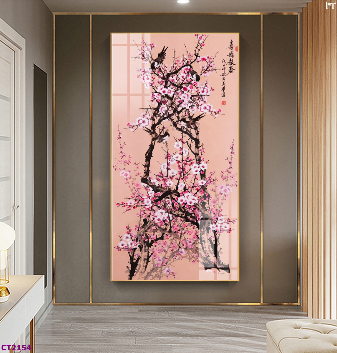 Tranh Tráng Gương Ở Tp Hcm Mẫu Hoa Anh Đào Nở Rộ Qùa Tặng Năm Mới 1 Tranh tráng gương hoa anh đào nở rộ