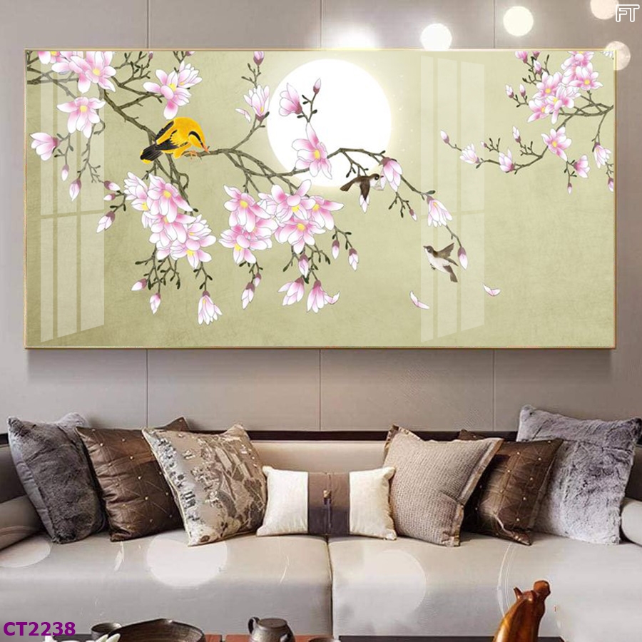 Tranh Tráng Gương Ở Tp Hcm Mẫu Hoa Anh Đào Nở Rộ Qùa Tặng Năm Mới 8 CT2238