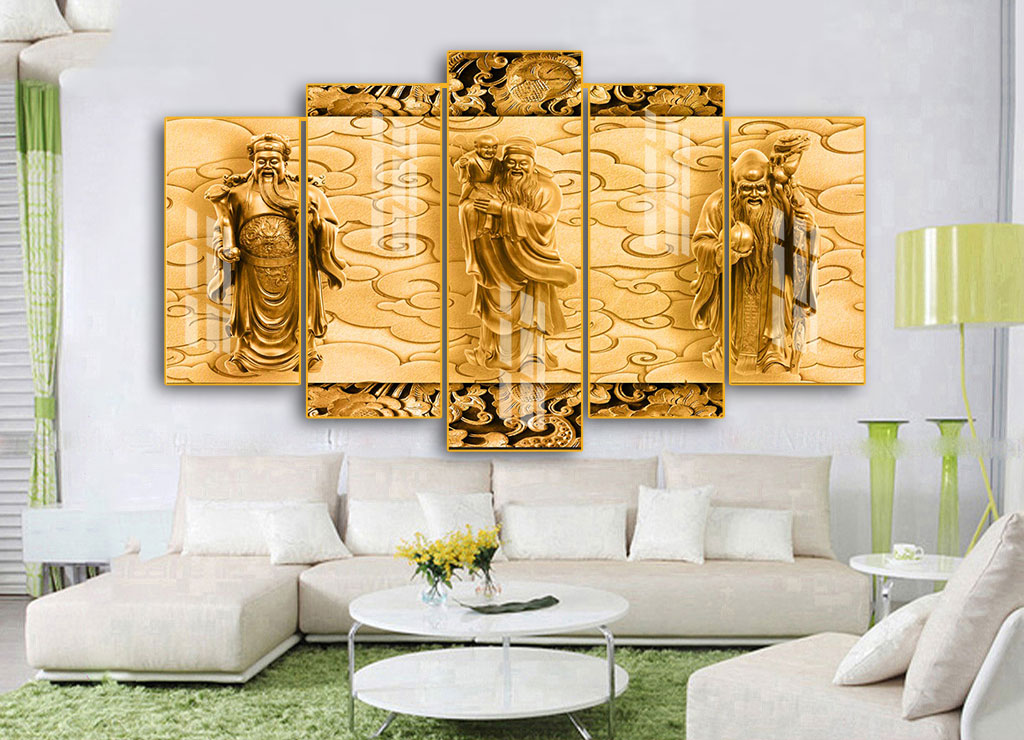 Tranh Tráng Gương Phúc Lộc Thọ Ở Đà Nẵng Qùa Tặng Năm Mới 4 HD4244 1