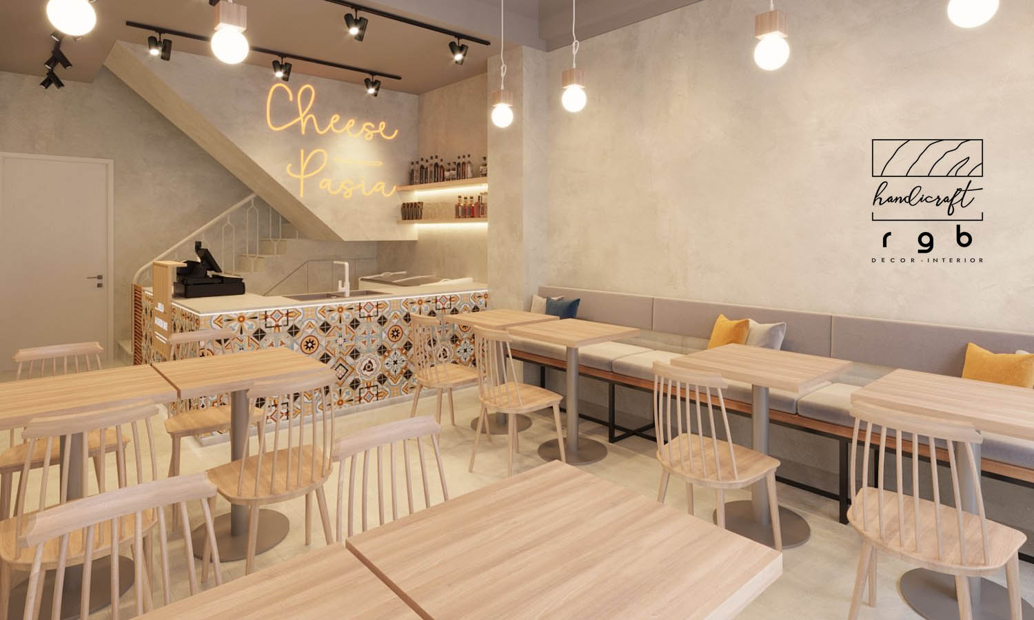 Quán mỳ cay ở Hải Dương Phong cách mộc 