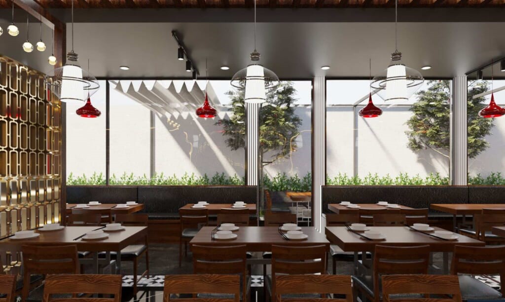 Thi Công Thiết Kế Quán lẩu nướng 200m2 tại Cần Thơ chỉ 100 triệu 9 thiet ke mau lau2