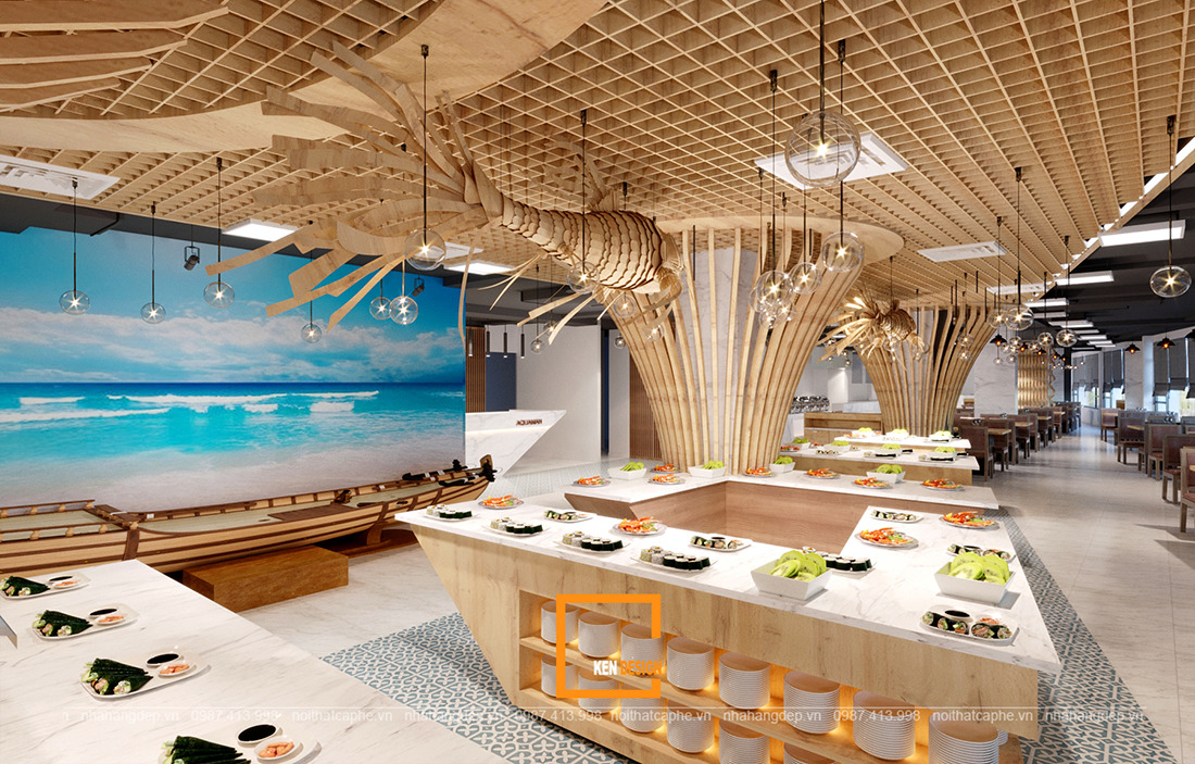 10+ Mẫu Quán buffet tại Hải Phòng chỉ 150 triệu Mới nhất 2023 9 thiet ke quan buffet6
