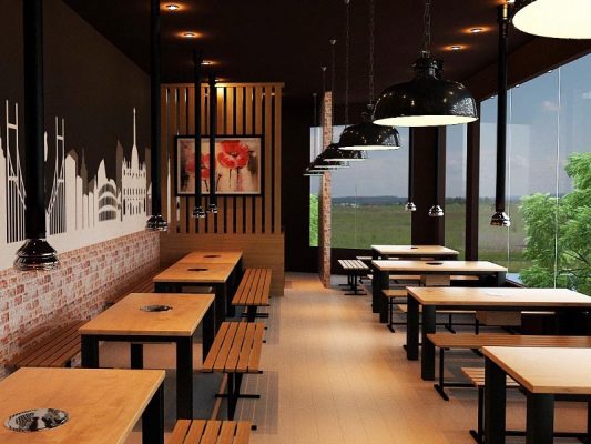 Thi Công Thiết Kế Quán nhậu 50m2 ở Cà Mau chỉ 170 triệu 1 thiet ke quan nhau binh dan dep 1