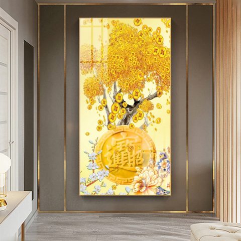 tranh tráng gương đồng tiền vàng ở Hưng Yên