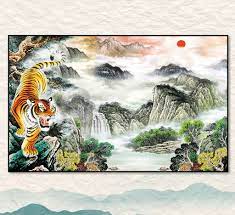 tranh tráng gương hổ vàng phú quý ở Ninh Thuận Ohadecor