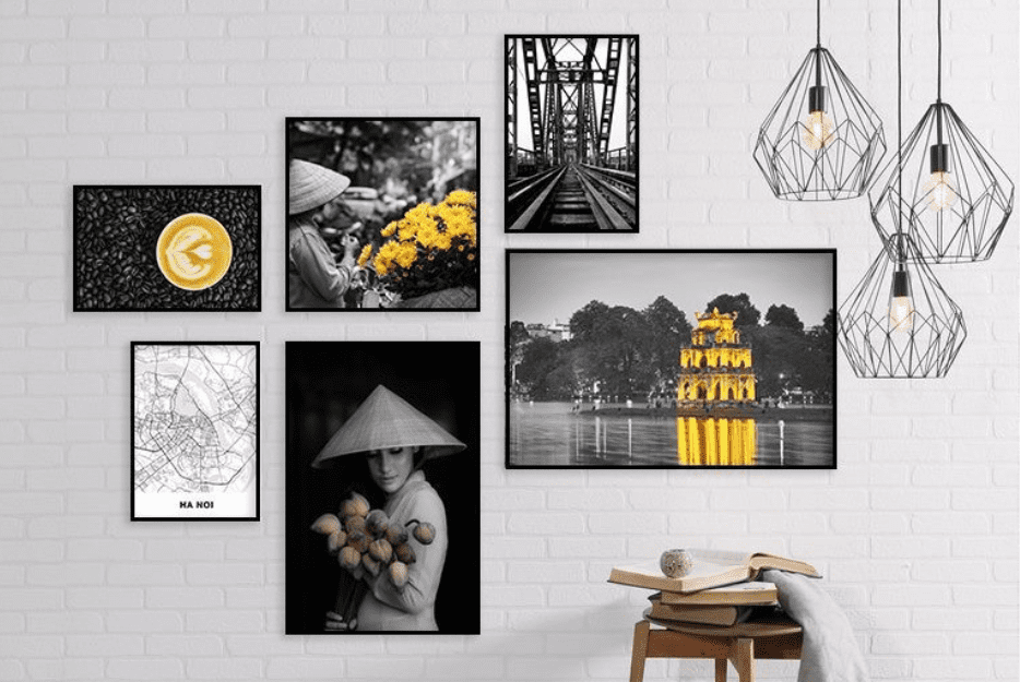 Tranh canvas trang trí quán trà sữa tại Hải Châu