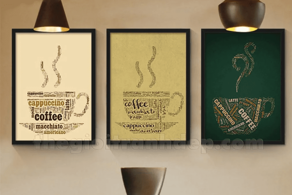 Tranh canvas trang trí quán trà sữa tại Sơn Trà