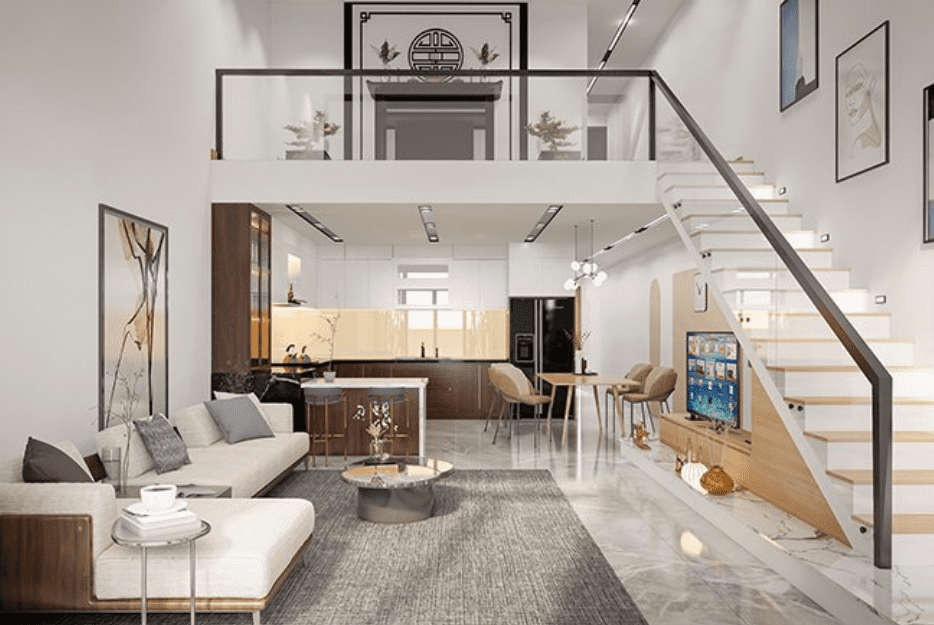 Thiết kế nhà cấp 4 gác lửng giá rẻ tại Sơn Trà