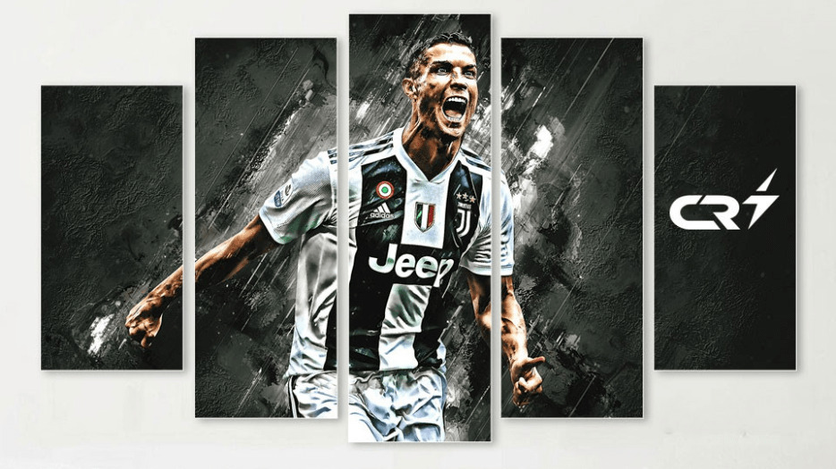 TRANH TREO TƯỜNG CẦU THỦ RONALDO ĐÀ NẴNG HOT 2024 2 Tranh treo tường canvas cầu thủ Ronaldo tại quận Hải Châu