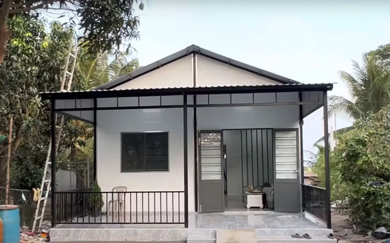 MẪU NHÀ THÉP TIỀN CHẾ 100 TRIỆU TẠI HUẾ