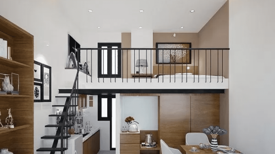 Thiết kế nhà cấp 4 gác lửng gải rẻ tại Huế