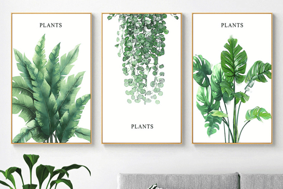 Tranh canvas salon tóc tại Đà Nẵng 2 Tranh canvas chủ đề hoa lá Đà Nẵng